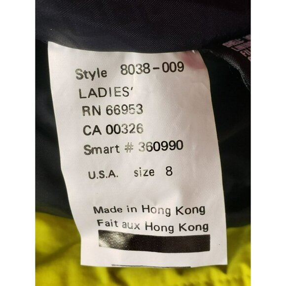 Vintage Tyrolia By Head Ladies Celtech Ski Suit Size 8 Black Pink Green Yellow N - Picture 7 of 16